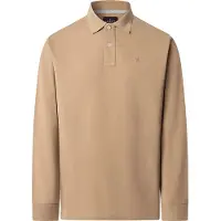 Hackett per uomo. HM5500022 Polo beige slim fit (XXL), Casual, Cotone, Manica lunga