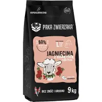 Paka Zwierzaka Cibo secco per cuccioli di cane , gusto agnello con rosa selvatica, confezione da 9 kg
