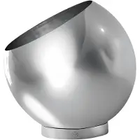 AYTM Vaso da fiori Globe, Ø 30 cm, argento, acciaio inossidabile