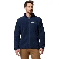 Columbia Rugged Ridge High Pile Full Zip Giacca in pile Uomo (XXL, blu)
