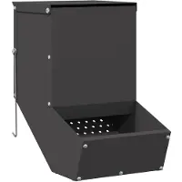 vidaXL Abbeveratoio per conigli, nero, 17,5 x 26 x 28,5 cm, capacità 1,5 kg
