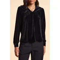 ICODE Black Panne Velvet Blouse Black Taglia: S | Magliette intime Outlet | Donna | Nero