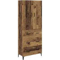 vidaXL Credenza in legno vecchio 69,5 x 34 x 180 cm Materiale a base di legno