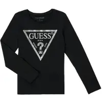 GUESS T-shirts a maniche lunghe SECRA ragazza - Nero - 8 ans