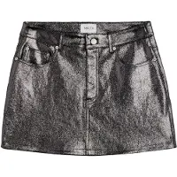 Mikuta The Silver Coated Leather Skirt Taglia: L | Minigonne Outlet | Donna | Grigio