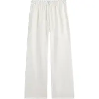 Mikuta The White Loose Linen Pants Taglia: L | Pantaloni da completo Outlet | Donna | Bianco