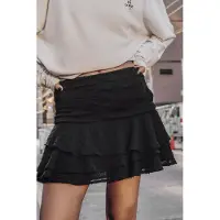 Mikuta The Black Ruffle Skort Taglia: XL | Minigonne Outlet | Donna | Nero