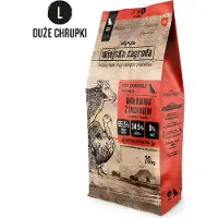 Wiejska zagroda cibo secco per cani BEEF con POLVERE Razze grandi L 20 kg