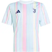 Adidas Maglia funzionale 'Juventus Turin 25/26 Pre-Match' blu chiaro / giallo pastello / rosa chiaro / bianco