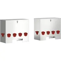 vidaXL - Abbeveratoio per polli, colore argento, 60,5 x 29 x 51 cm, capacità 25 kg