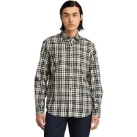 Timberland Herringbone Flannel Plaid Shirt Black Taglia: L | Maglie a manica lunga Outlet | Uomo | Nero