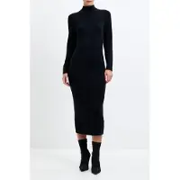 French Connection Babysoft Roll Nk Dress Black Taglia: S | Abiti Midi Outlet | Donna | Nero