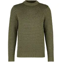 Stoic Heavy MerinoKnit MMXX.Norrbotten Sweater Pullover in lana merino Uomo (4XL, olivia)
