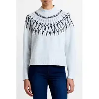 French Connection Modern Fairisle Lgt Grey Mel/win Wht Taglia: XS | Maglioni a maglia Outlet | Donna | Grigio