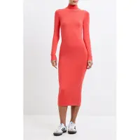 French Connection Babysoft Roll Nk Dress Cayenne Red Taglia: S | Abiti Midi Outlet | Donna | Rosso