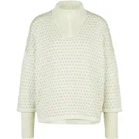 Stoic Women's Heavy MerinoKnit MMXX.Norbotten Half Zip Pullover in lana merino Donna (L, beige)