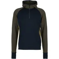 Stoic MerinoFleece260 FlenSt. Half Zip with Hood Felpa di merino con cappuccio Uomo (L, blu)