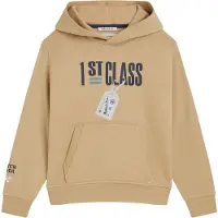 Scotch & Soda Boys Graphic Fleece Hoodie Tannin Taglia: L | Maglioni Outlet | Unisex