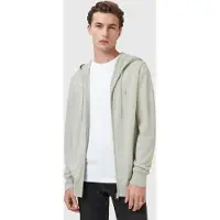 AllSaints Mode Merino Zip Hood Slate Green Taglia: XS | Giacche leggere Outlet | Uomo | Verde