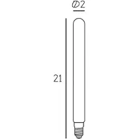Design By Us Lampadina LED Tube 210, opaca, E14, 4,65 W, 2.700 K, dimmerabile