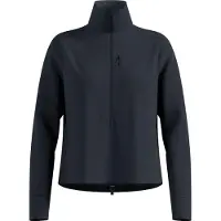 Odlo Women's Mid Layer 1/2 Zip Grid Fleece Giacca in pile Donna (M, nero/blu)