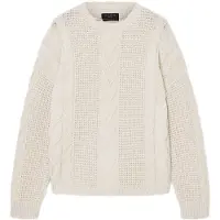 AllSaints Tenter Crew Ecru White Taglia: M | Maglioni a maglia Outlet | Uomo | Marrone