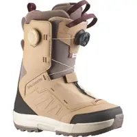 Salomon Snowboard - Scarponi snowboard donna - Vista Dual Boa Tan/Deep Taupe/Port - Taglia 38,5 - Marrone