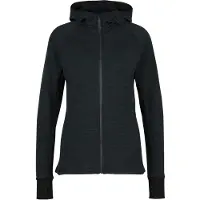Stoic Women's MerinoFleece260 FlenSt. Zip Hoody Felpa di merino con cappuccio Donna (XS, nero)