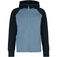 Stoic Kid's MerinoFleece260 FlenSt. Jacket with Hood Giacca di merino Bambini (152, blu)