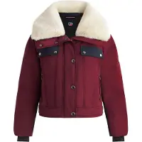 Fusalp - Giacca da sci impermeabile e isolante - Lakki Acajou/Marin/Neige per Donne in Softshell - Taglia 36 - Bordeaux