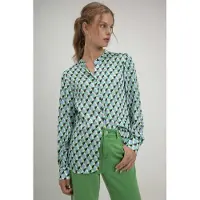 Josephine & Co Sigrid Blouse Parrot Green Print Taglia: 36 | Maglie a manica lunga Outlet | Donna | Verde