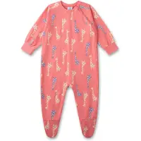 Sanetta Tutina / body per bambino 'Giraffe' beige / blu colomba / rosa