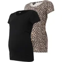 ONLY Maternity Maglietta 'OLMLovely' beige chiaro / marrone / grigio chiaro / nero