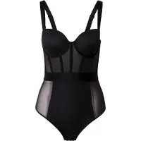 DKNY Corpo Senza Maniche Sheers Cupped Strapless