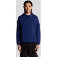 Lyle & Scott Superfine Pullover Hoodie Blueprint Taglia: L | Felpe con cappuccio Outlet | Uomo | Blu