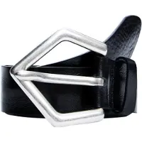 Desigual , CINTURA LARGA IN PELLE, Cow Leather, Nero, 90