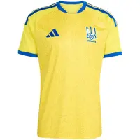 Adidas Maglia trikot 'Ukraine 26 Home' blu / giallo / miele / bianco