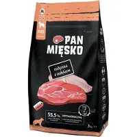 PAN MIĘSKO Signor Carne: Crocchette per cani con manzo e tacchino, taglia media (M) - 3 kg