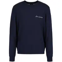 Armani Exchange per uomo. 8NZM5AZM1YZ1510 Maglione semplice blu scuro (M), Casual, Acrilico, Navy