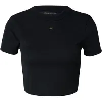 Armani Exchange per donna. XW001833AF18852UC001 T-shirt nera con design (XS), Nero, Casual, Poliestere, Manica corta