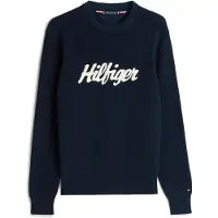 Tommy Hilfiger Seasonal Graphic Cotton Sweater Dark Night Navy Taglia: L | Maglioni a maglia Outlet | Uomo | Nero