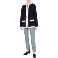 Moschino Superfine Lambswool Jacket Blue Taglia: 46 | Giacche Outlet | Donna | Blu