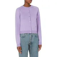Moschino Golden M Wool Cardigan Violet Taglia: 36 | Cardigan Outlet | Donna | Viola