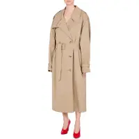 Moschino Cotton And Nylon Gabardine Trench Coat Beige Taglia: 42 | Giacche Outlet | Donna | Marrone