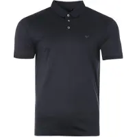 Emporio Armani Polo in lyocell con logo ricamato