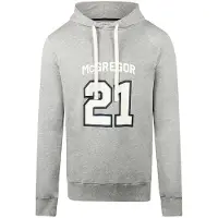 Mcgregor Graphic Hoody Medium Grey Melange Taglia: L | Felpe con cappuccio Outlet | Uomo | Grigio
