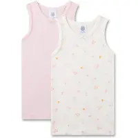 Sanetta Maglietta intima écru / arancione / rosa
