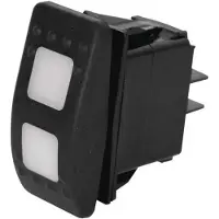 Euromarine Interruttore A Bilanciere Impermeabile A Led On-off-on