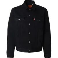Levi's per uomo. 72334-0797 La giacca da camionista, nera (S), Nero, Casual, Cotone
