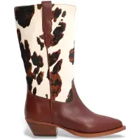 Alpe per donna. 554674 Stivali western in pelle marrone (39), 3 a 5cm, Nessuno, Casual